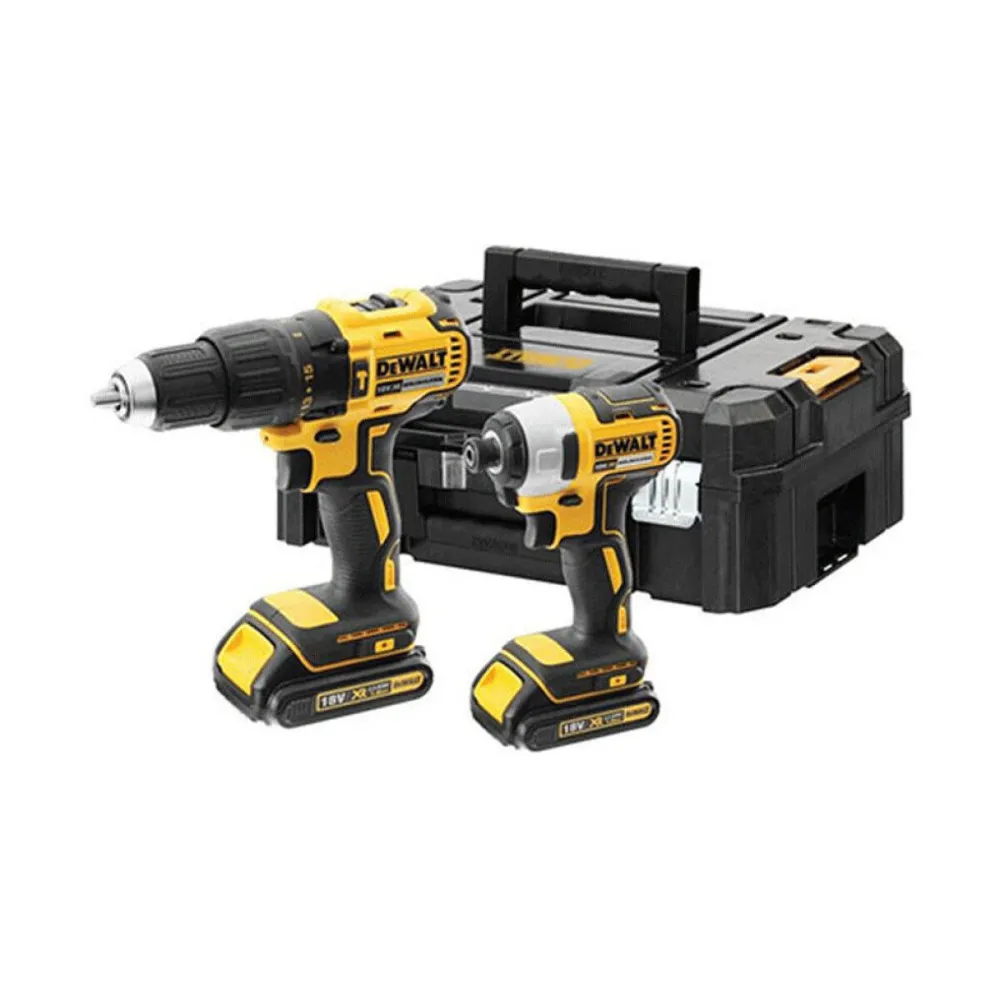 DeWalt DCK2060D2T Σετ Κρουστικό Δραπανοκατσάβιδο & Παλμικό Κατσαβίδι Brushless 18V Με 2 Μπαταρίες 2Ah Και Θήκη