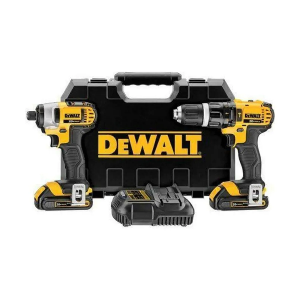 DeWalt DCK2060D2T Σετ Κρουστικό Δραπανοκατσάβιδο & Παλμικό Κατσαβίδι Brushless 18V Με 2 Μπαταρίες 2Ah Και Θήκη – 5