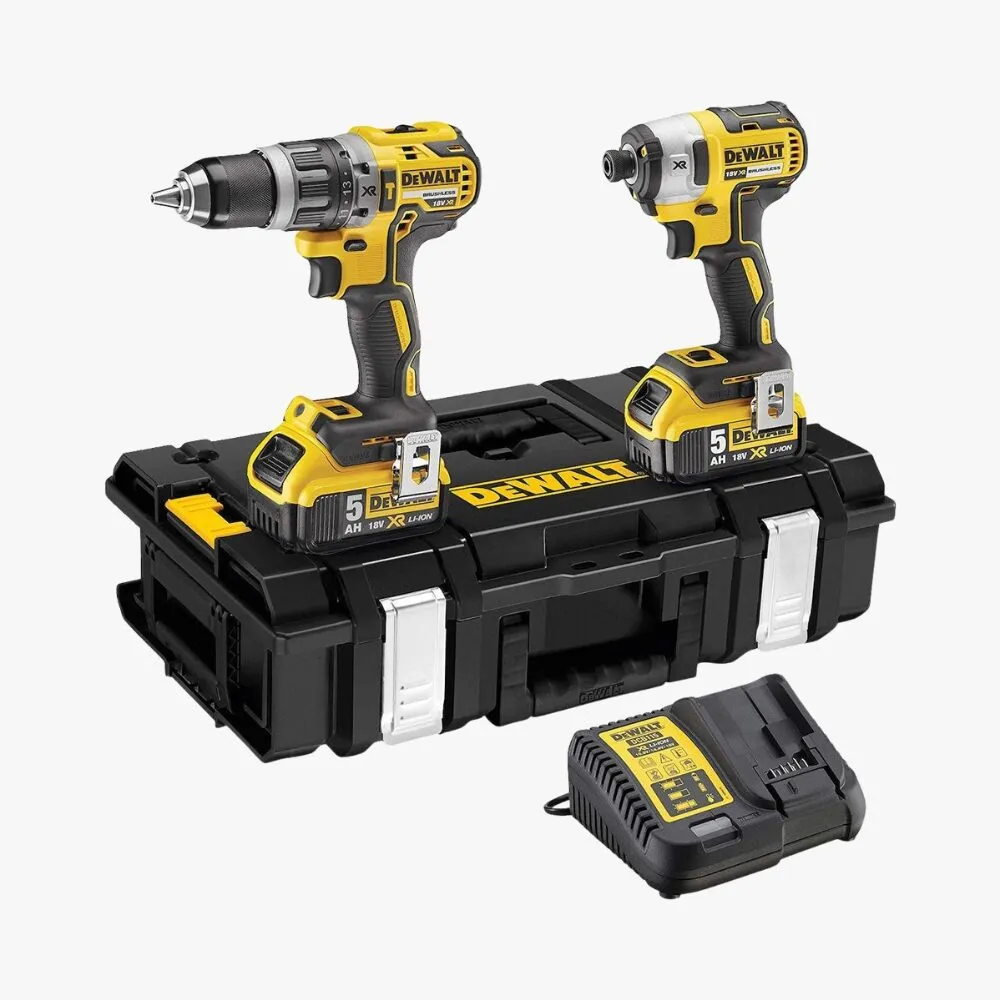 DeWalt DCK266P2 Σετ Κρουστικό Δραπανοκατσάβιδο & Παλμικό Κατσαβίδι Brushless 18V Με 2 Μπαταρίες 5Ah Και Θήκη