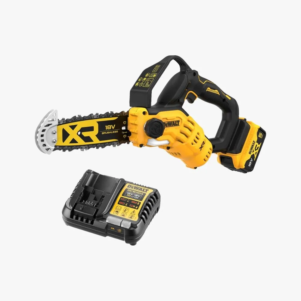 DeWalt DCMPS520P1 Κλαδευτικό Αλυσοπρίονο Μπαταρίας 1x5Ah Brushless 18V 2.1kg Με Λάμα 20cm