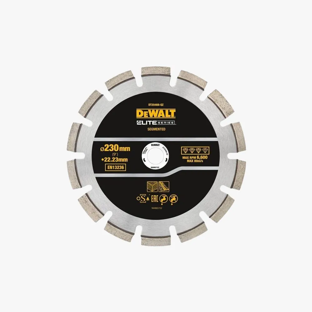 DeWalt DT20466 Δίσκος Κοπής Δομικών Υλικών 230mm Elite Series