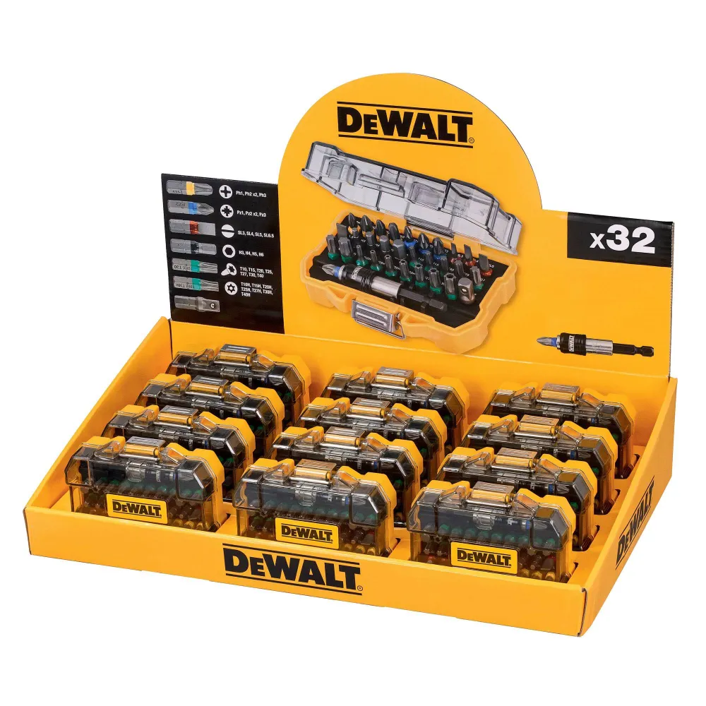 DeWalt DT7969M 12 x Σετ (32 Μύτες Κατσαβιδιού Σταυρός / Αστέρι / Ίσιο / Torx)
