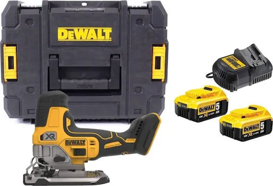 DeWalt Σέγα DCS335P2 Μπαταρίας 18V & 2×5.0Ah Με Φορτιστή & Βαλίτσα Μεταφοράς – 2