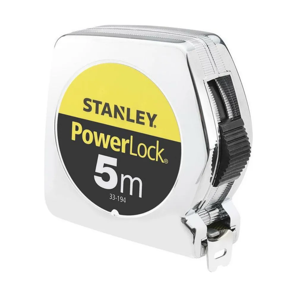 Stanley Powerlock Μετροταινία Με Αυτόματη Επαναφορά 19mm x 5m 0-33-194 – 3